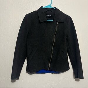 Black asymmetrical Zippered Jacket by betabrand medium